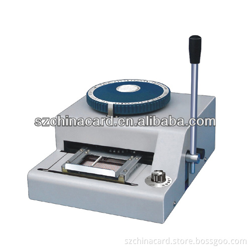 Manual PVC Card Embossing Machine